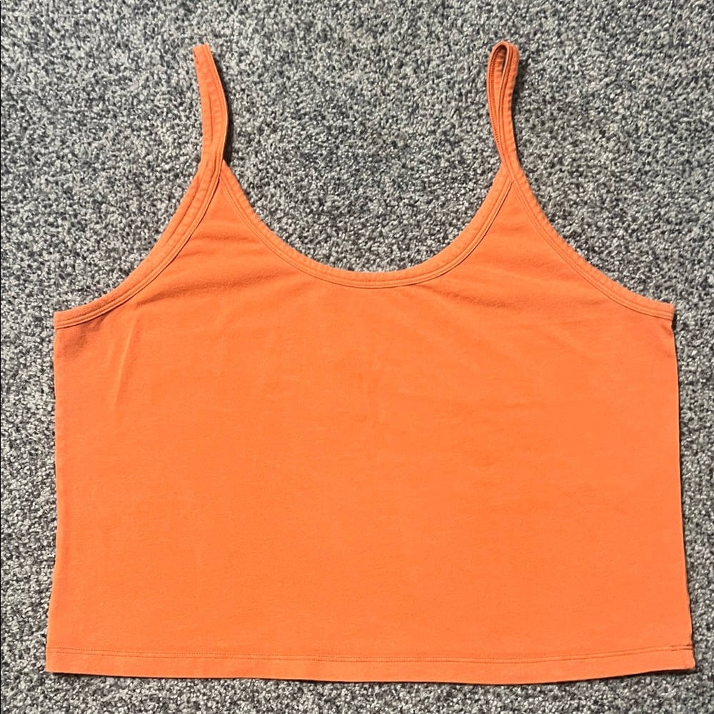 ARQ Women’s Cropped Rust Tank Top Size 4X Good Condition